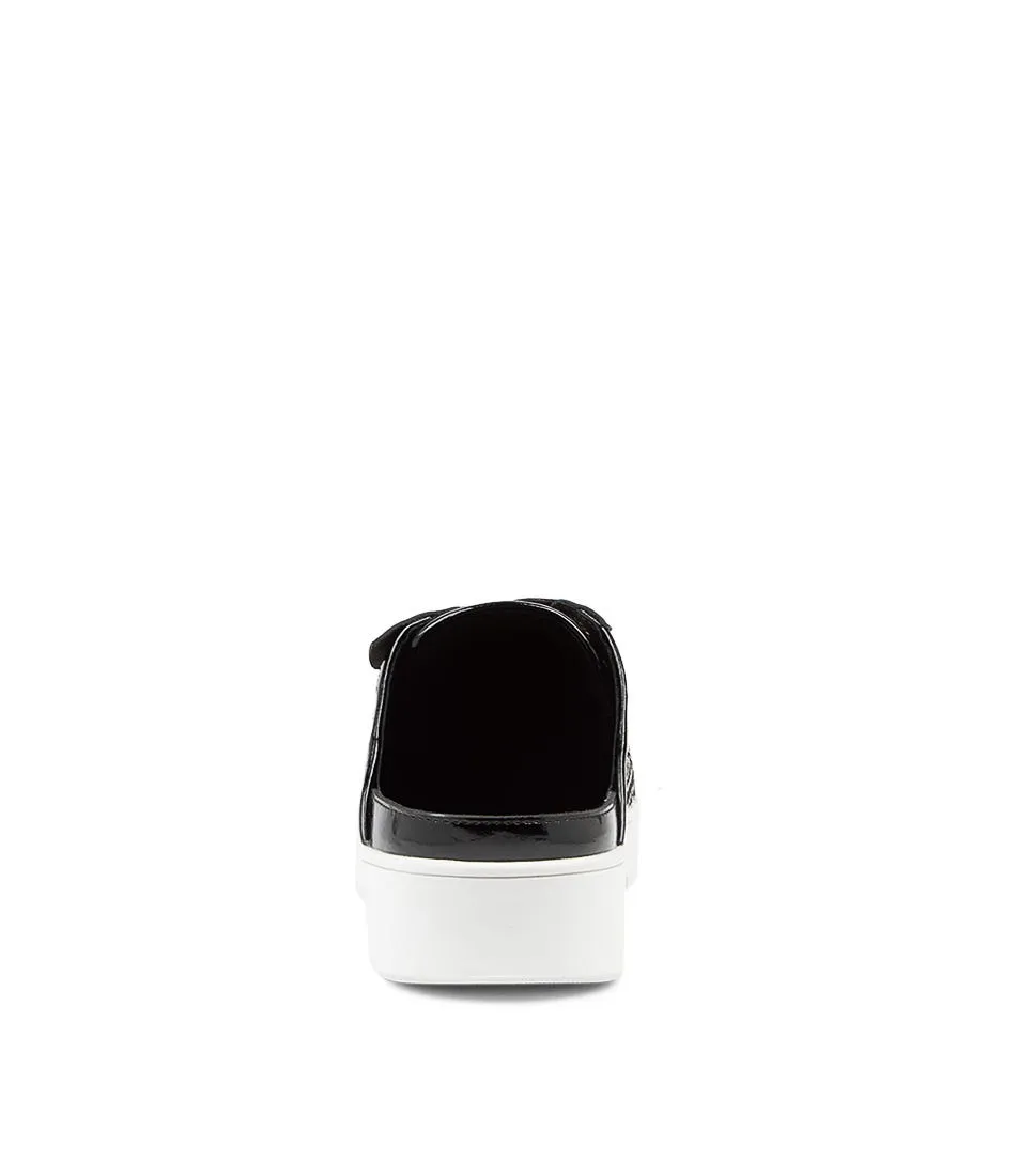 DJANGO & JULIETTE Lysa Big Black White Zebra Leather Sneakers