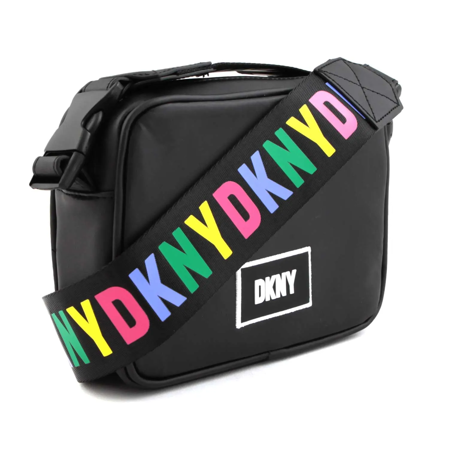 Dkny Black And Multicolor Shoulder Bag For Girls