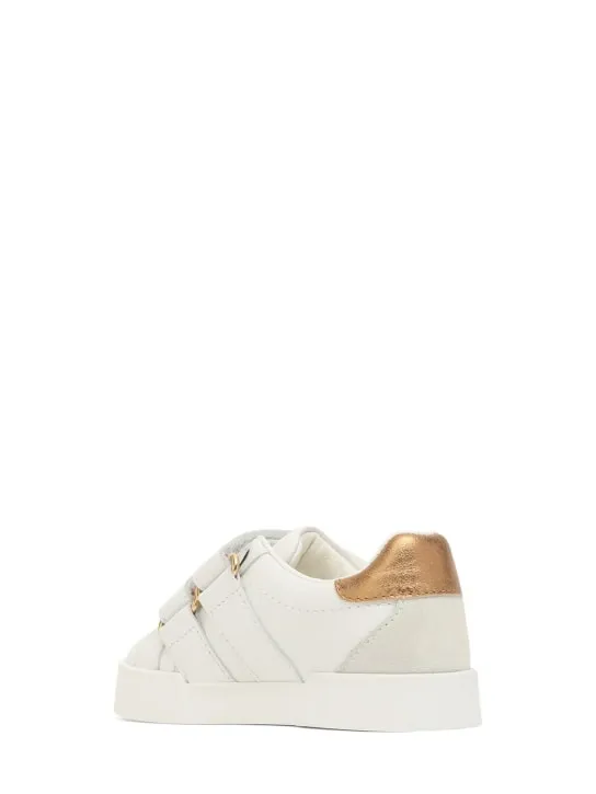 Dolce&Gabbana   Embellished logo leather sneakers 