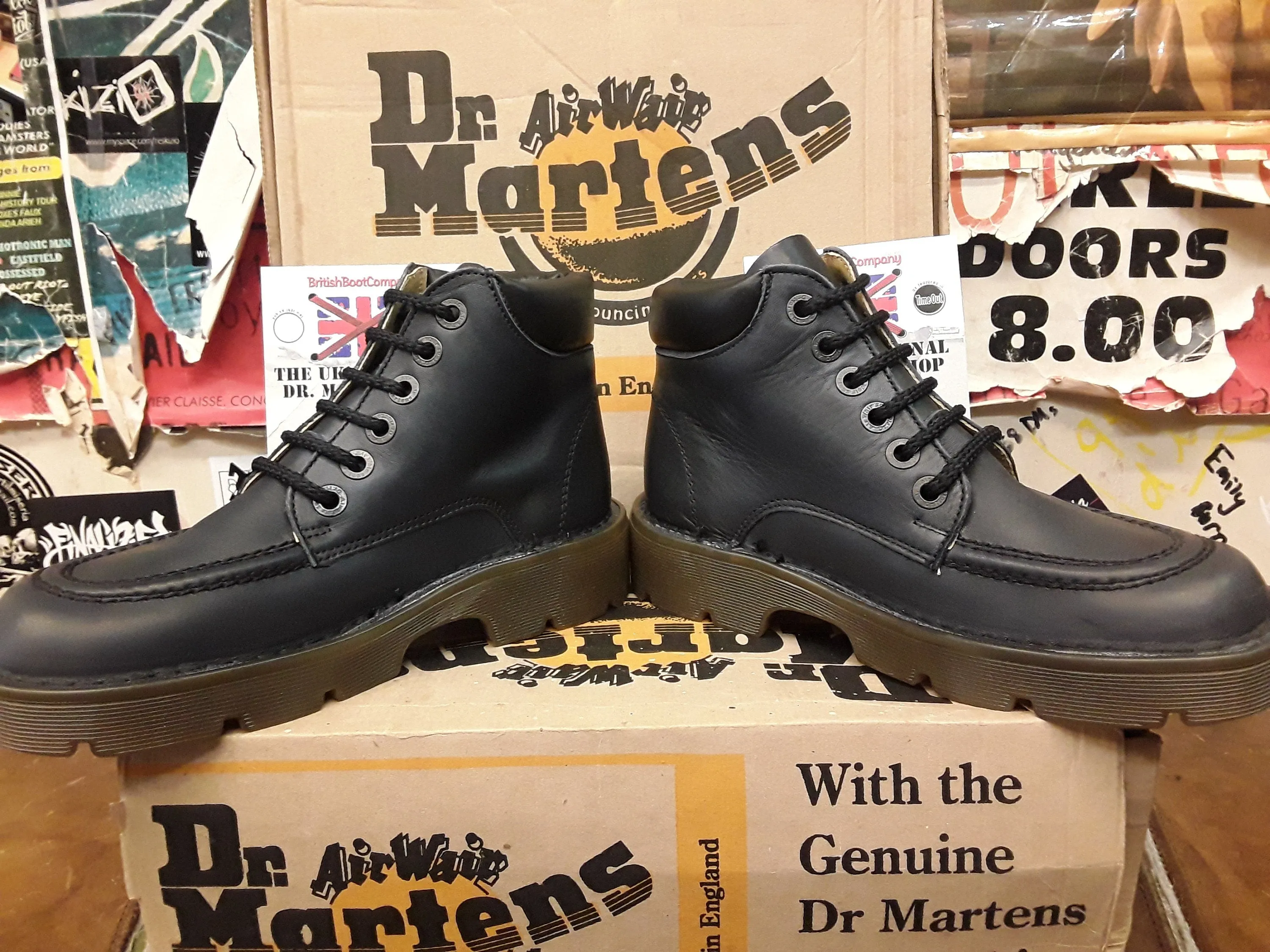 Dr Martens Navy Waxy Leather, Made in England, Vintage 90's / Various Sizes 8435