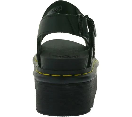 Dr. Martens Voss Quad sandale à plateforme pour femme, sandale à bride de tous les jours 26725001 noir