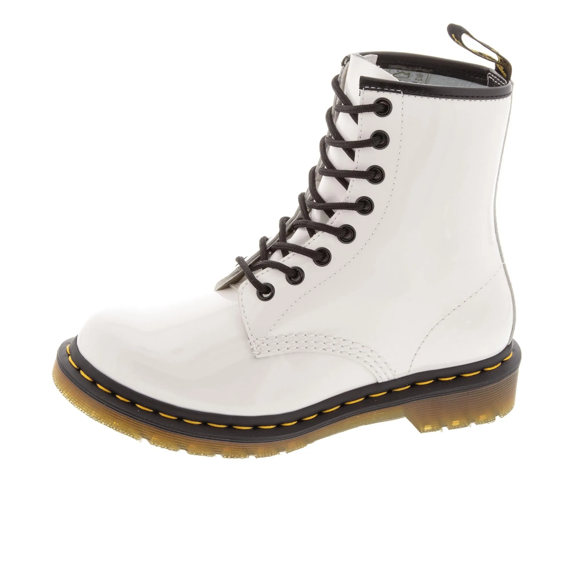 Dr Martens Womens 1460 Patent Lamper White
