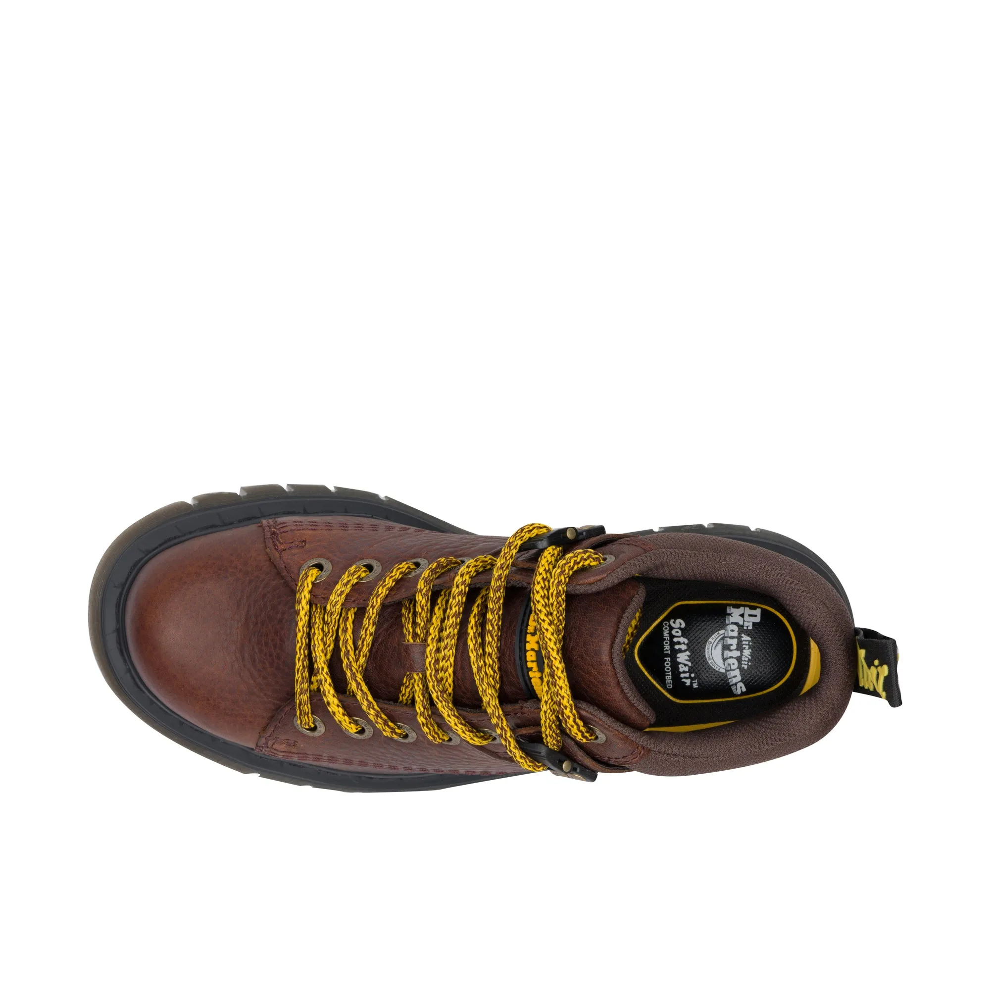Dr Martens Woodard Hiker Grizzly Leather Dark Brown