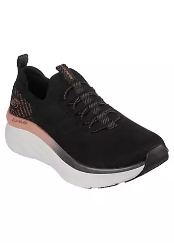 D’Lux Walker Let It Glow Metallic Bungee Slip-On Trainers by Skechers | Look Again