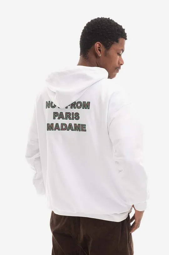 Drôle de Monsieur cotton sweatshirt Hoodie Santa men's white color