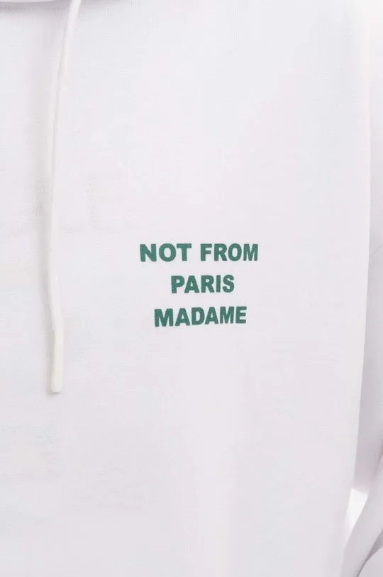 Drôle de Monsieur cotton sweatshirt Hoodie Santa men's white color
