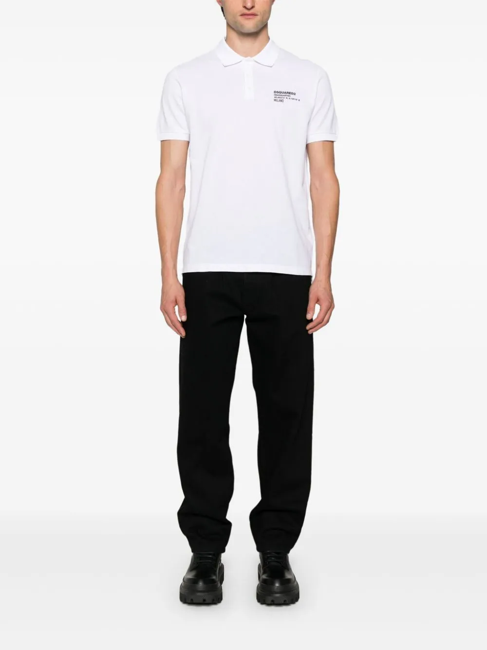 Dsquared2    Dsquared2 Logo Cotton Polo Shirt