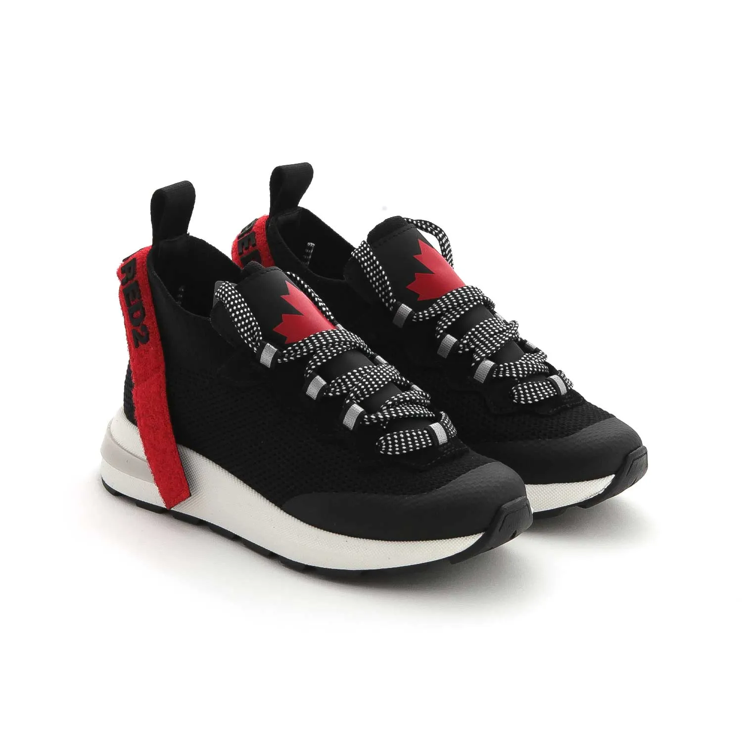 Dsquared2 Unisex Black Sneakers With Logo