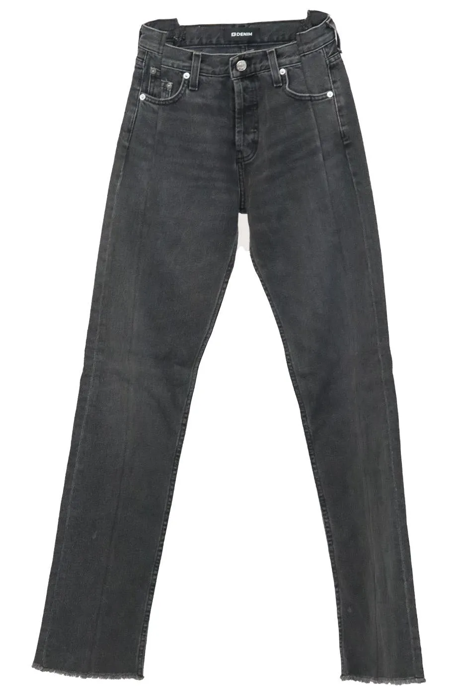 EB DENIM HIGH RISE STRAIGHT LEG JEANS W25 UK 6-8