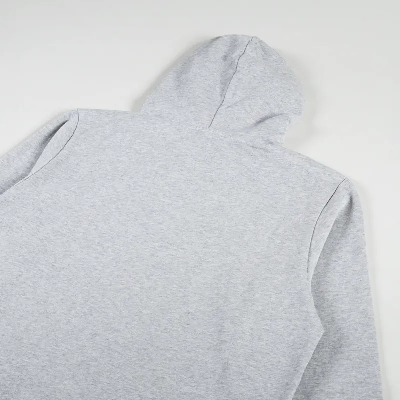Edmmond Studios Curly Hoodie Plain Grey Melange