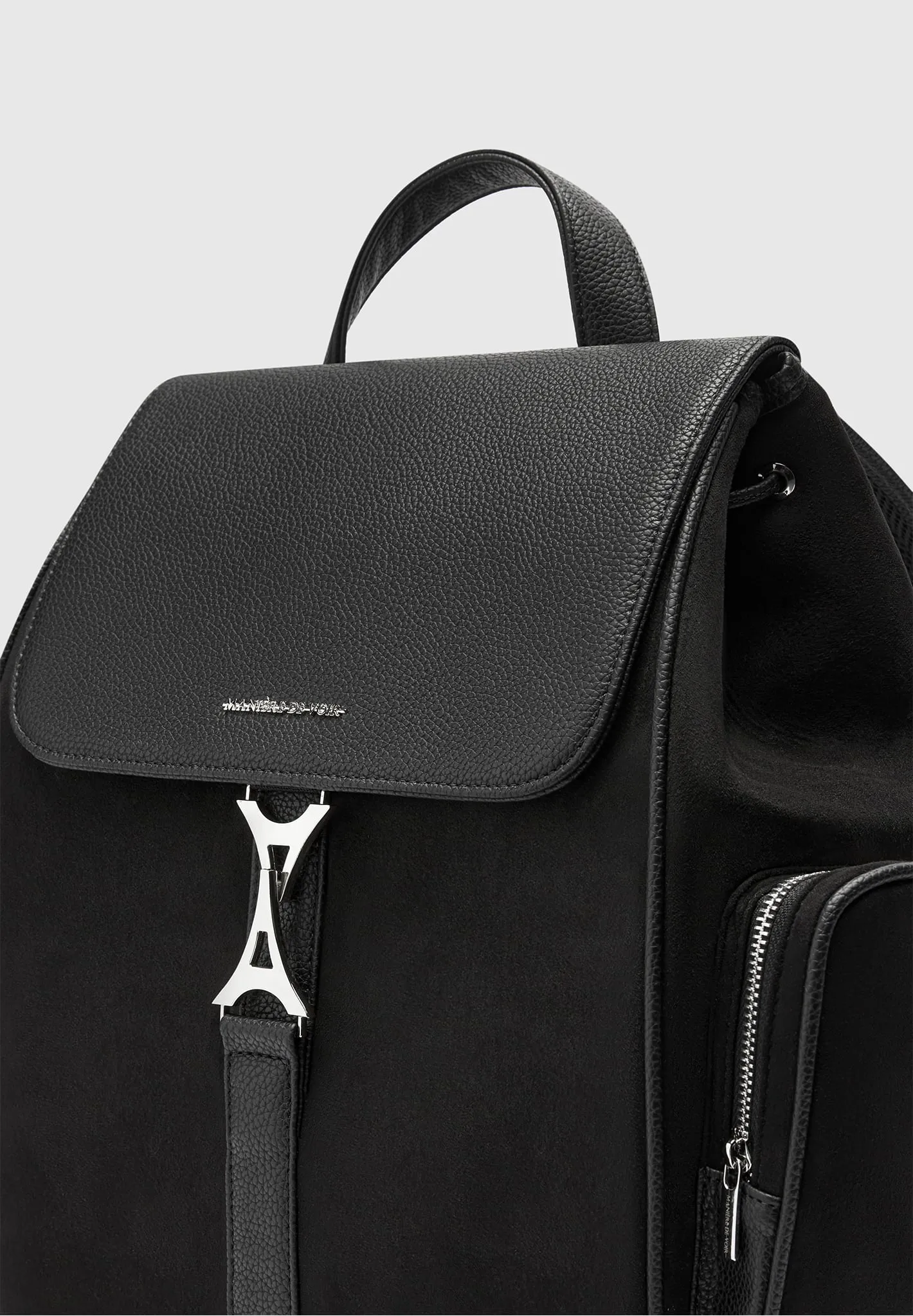 Eiffel Clasp Backpack - Black