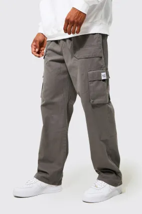 Elasticated Waist Relaxed Fit Buckle Cargo Pants