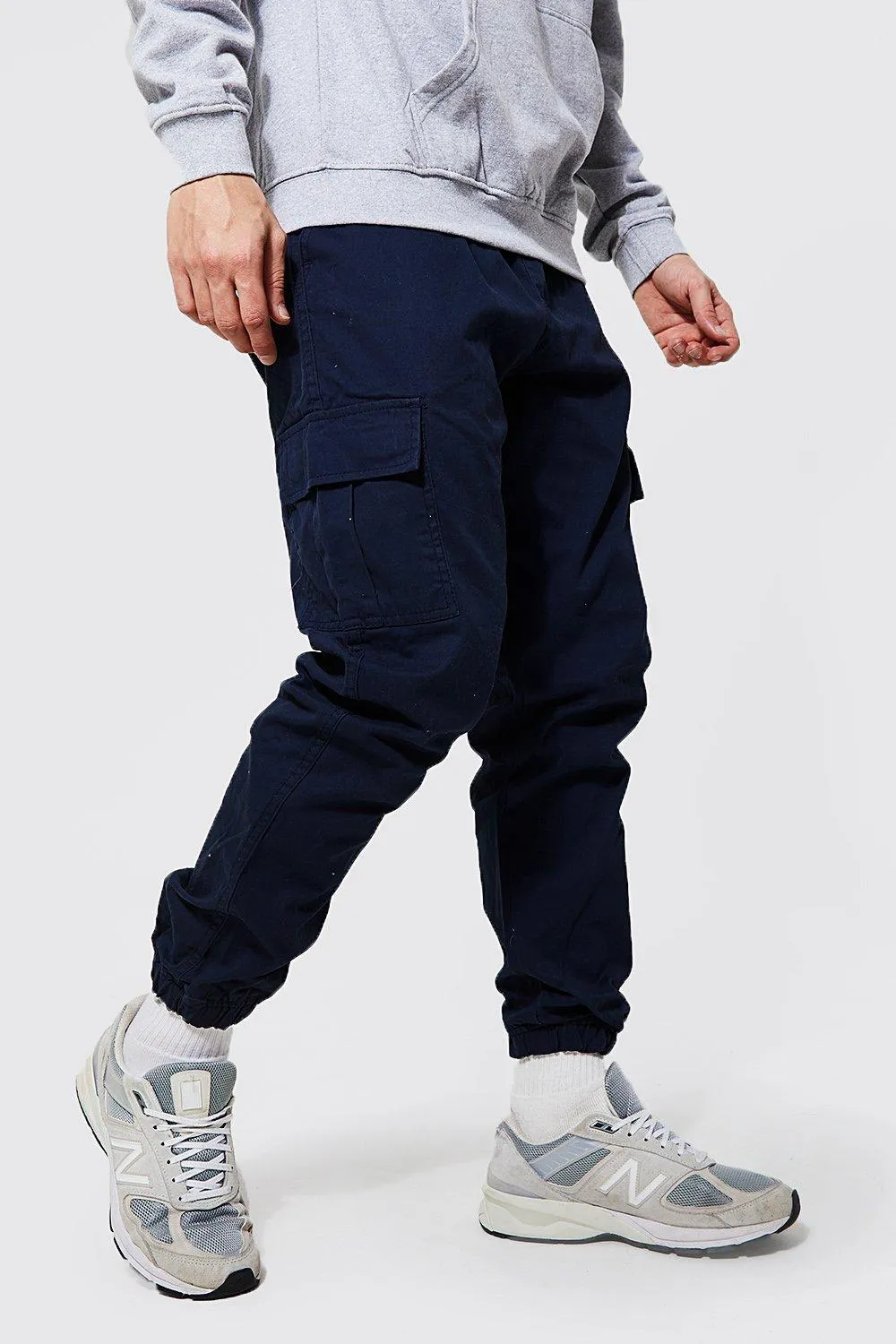 Elasticated Waist Slim Fit Cargo Pants