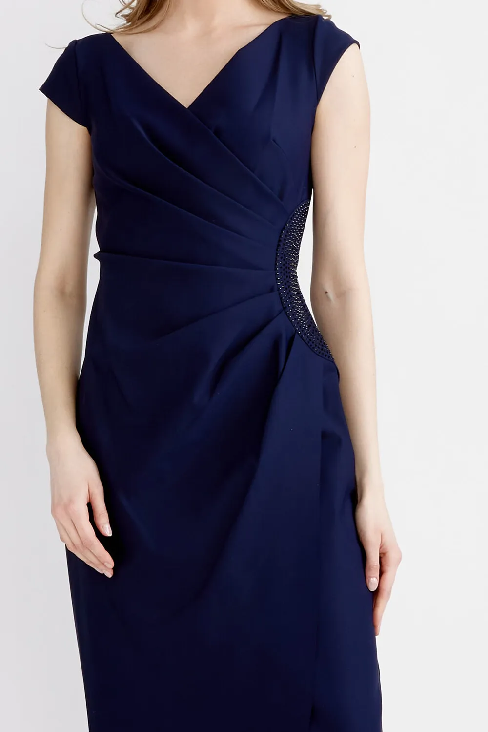 Elegant Maxi Wrap Dress Style 134087