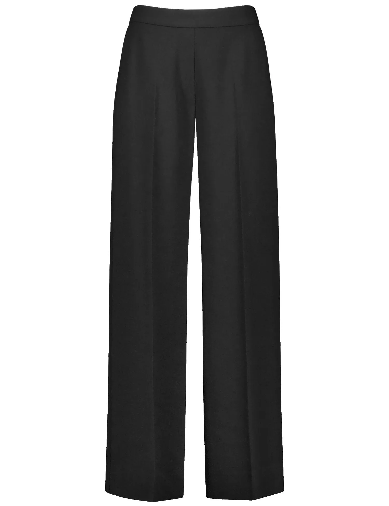 Elegant pull-on trousers with a wide leg