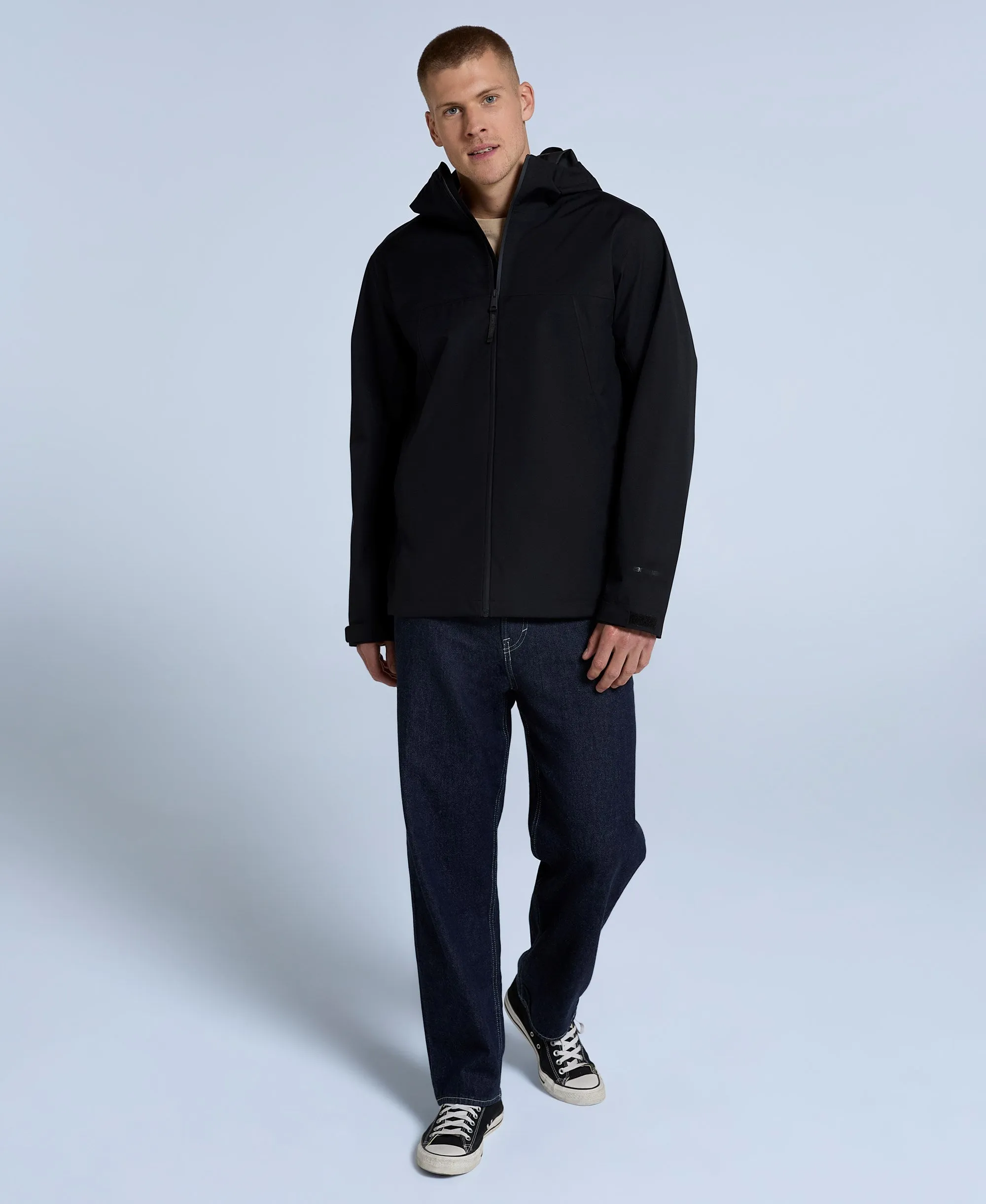 Elements Mens Waterproof Jacket - Jet Black