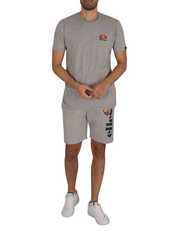 Ellesse Bossini Fleece Sweat Shorts - Grey Marl