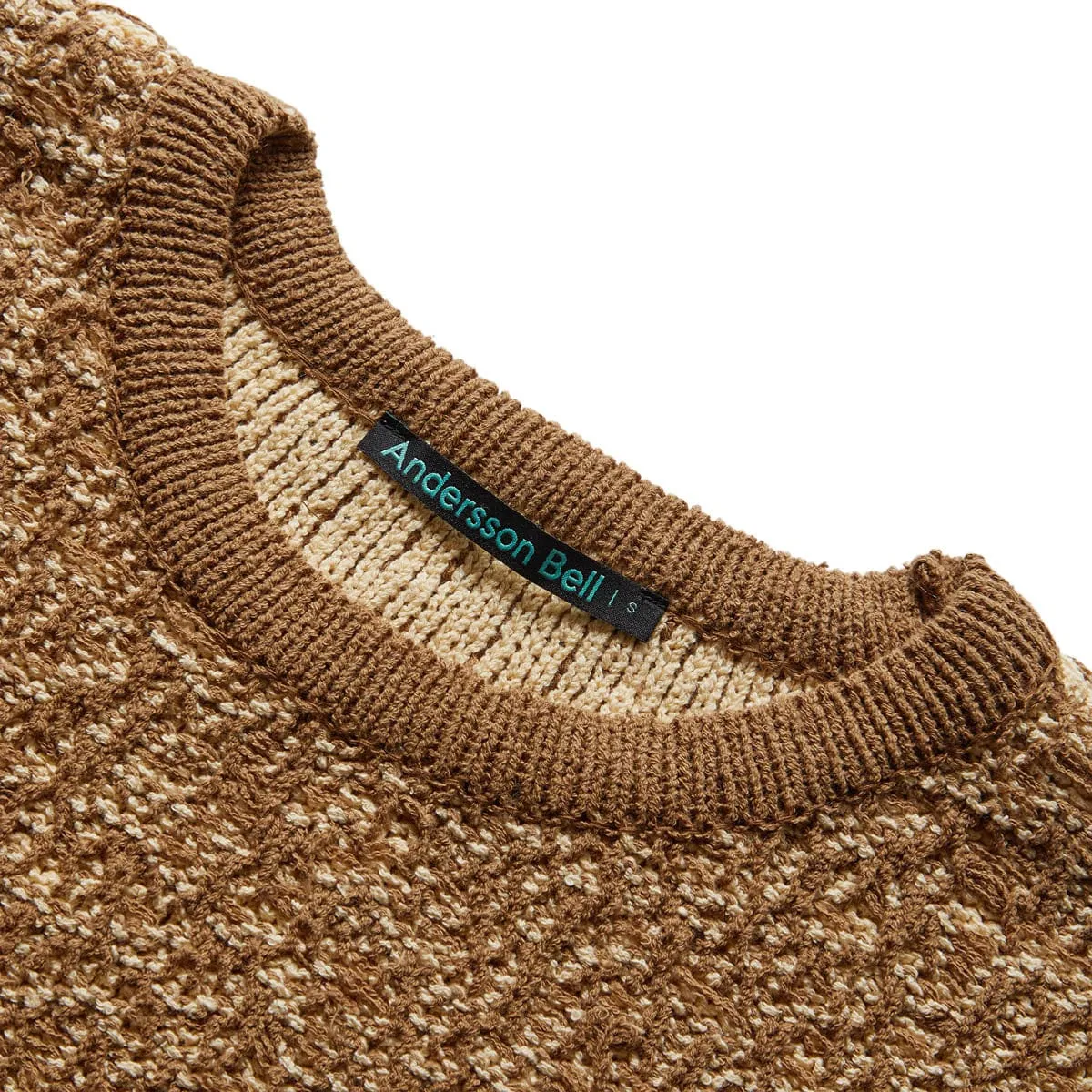 ELMERS WOOL BLEND VEST BROWN | Bodega