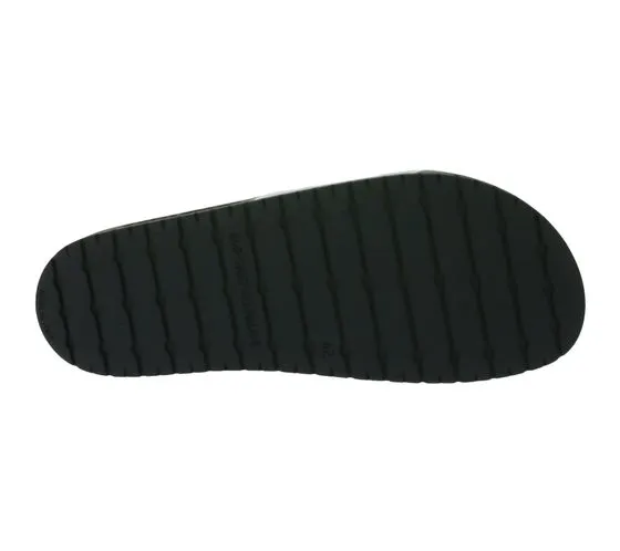Emporio Armani Sliders Mules pour hommes Chaussures de bain Pantoufles de bain d'été XN747 XVPS06 D287 Noir/Blanc