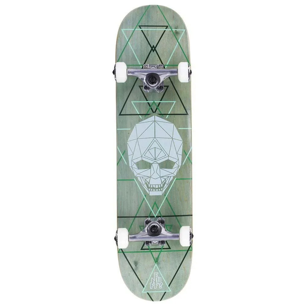 Enuff Skateboards Geo Skull Factory Complete Skateboard Green 8