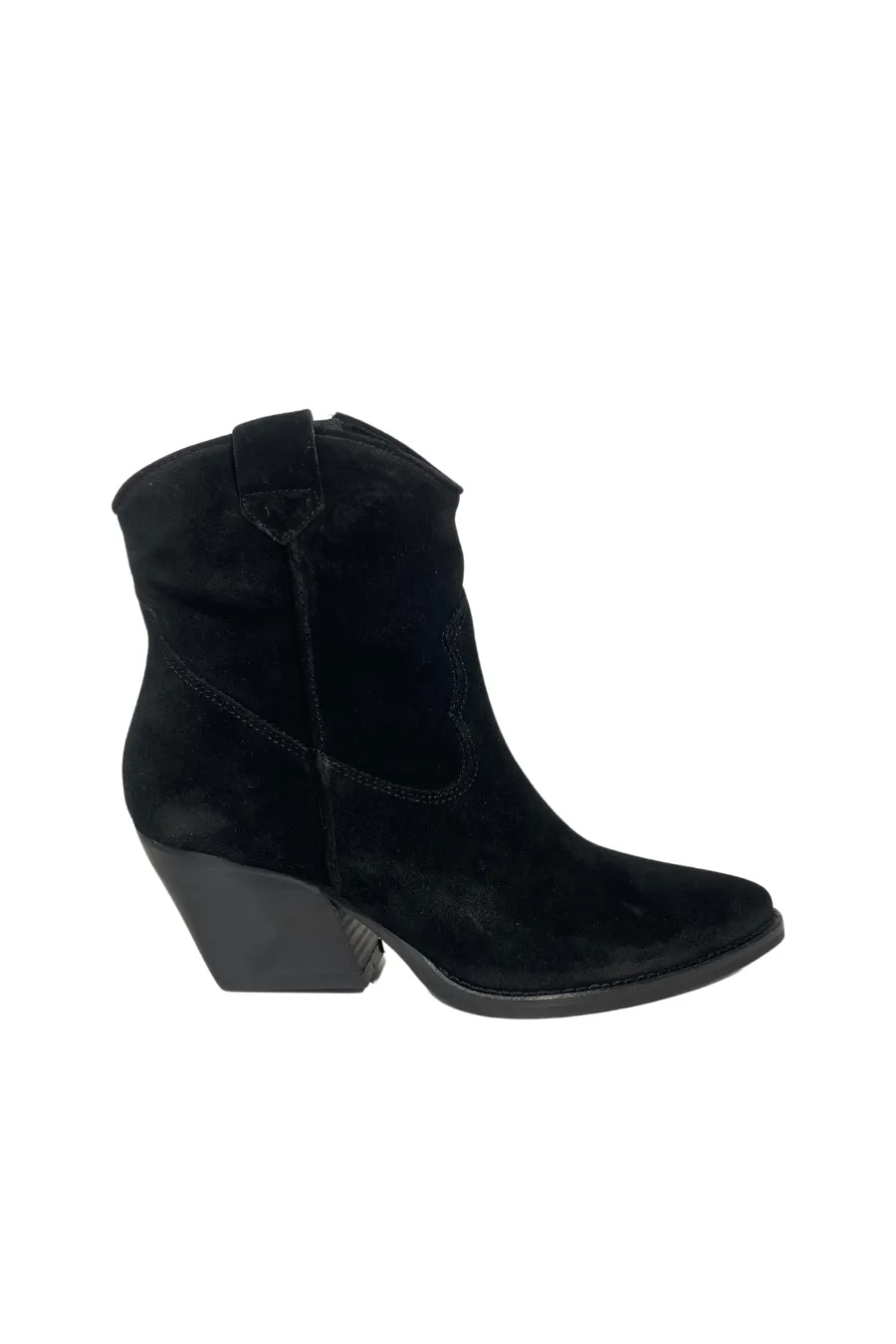 Estilo Emporio Cavalier Suede Boot Black