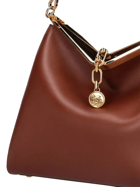 Etro   Large Vela leather shoulder bag 