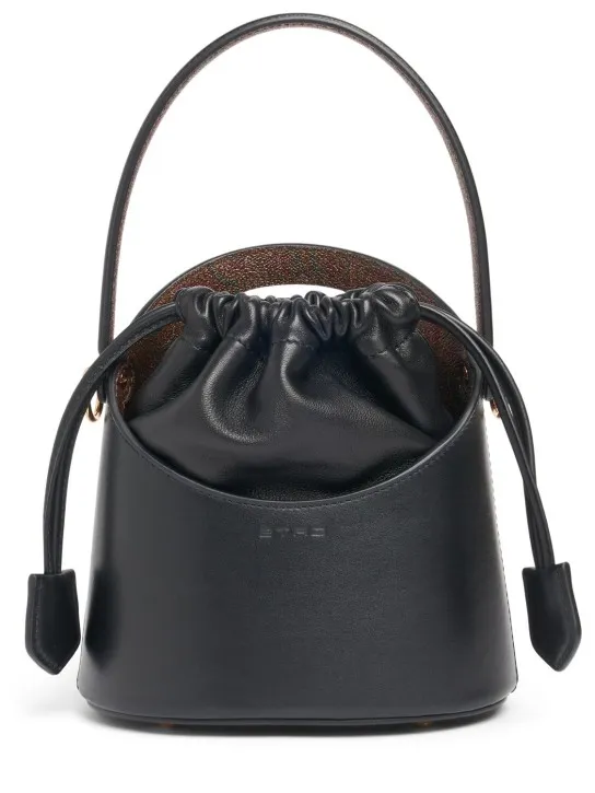 Etro   Mini Saturno leather bucket bag 