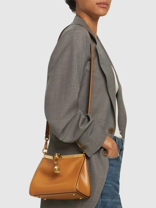 Etro   Small Vela leather shoulder bag 
