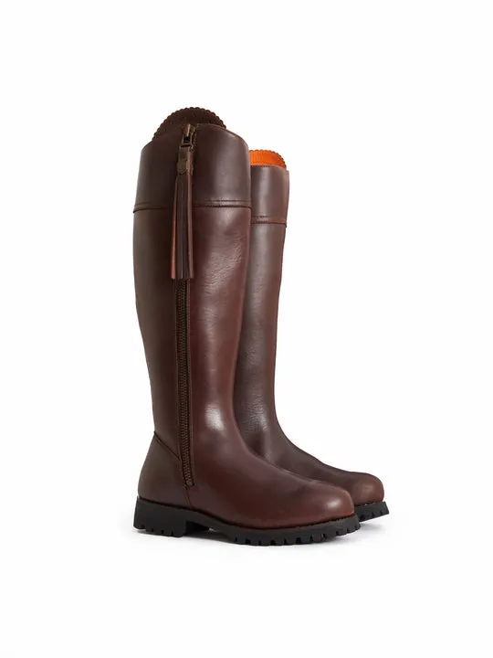Explorer       34% Off   |   Save £155  mahogany leather Water Resistant Knee-high Boots