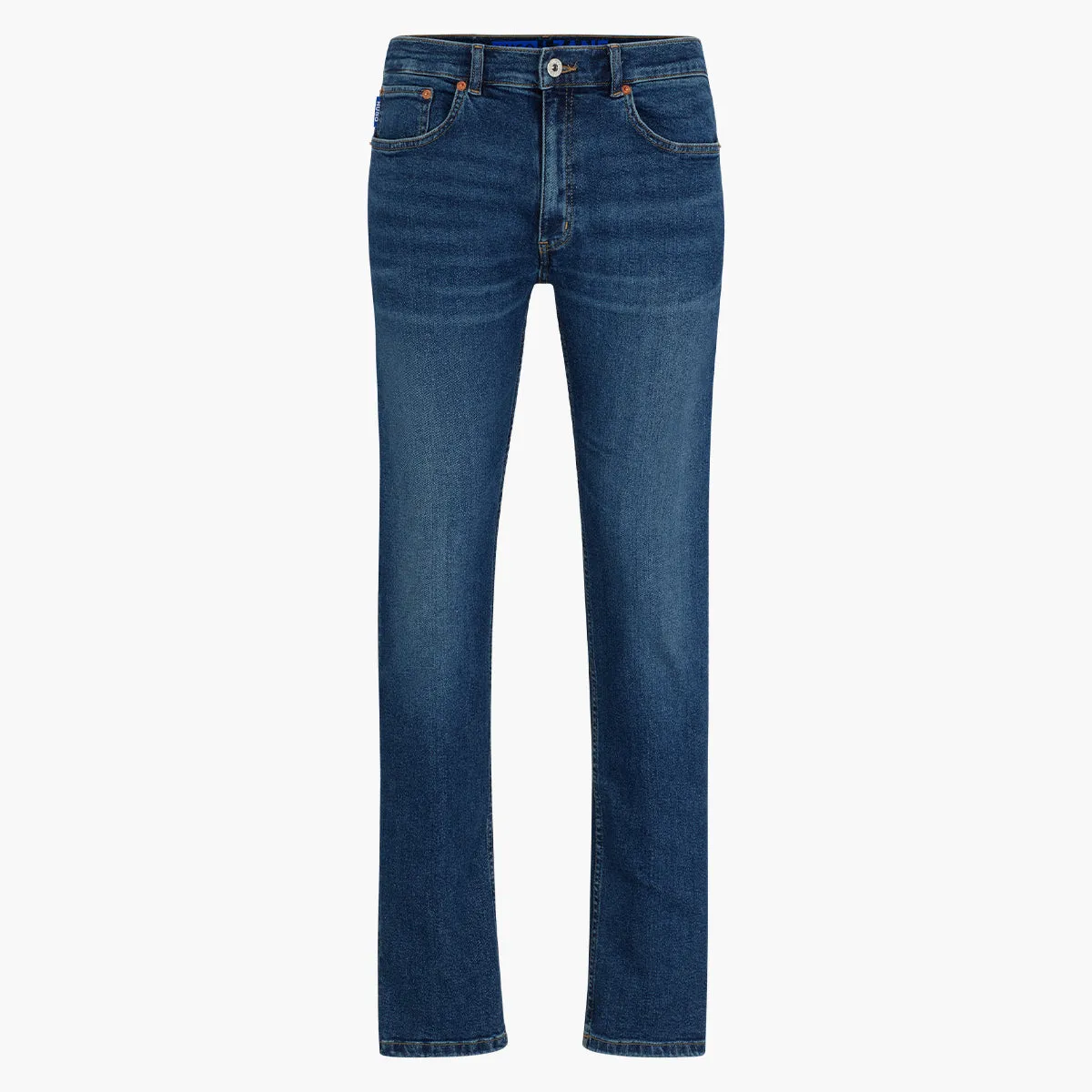 Extra-Slim-Fit Jeans In Mid-Blue Stretch Denim