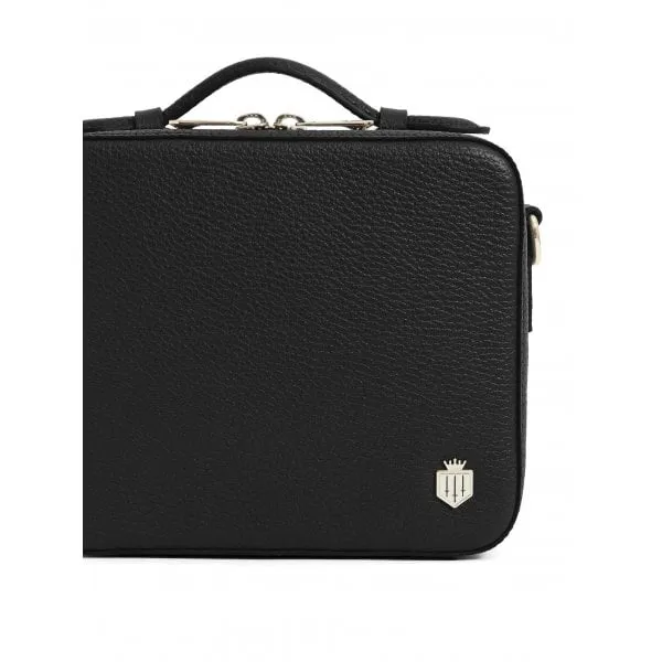 Fairfax & Favor Buckingham Cross Body Bag in Black Leather