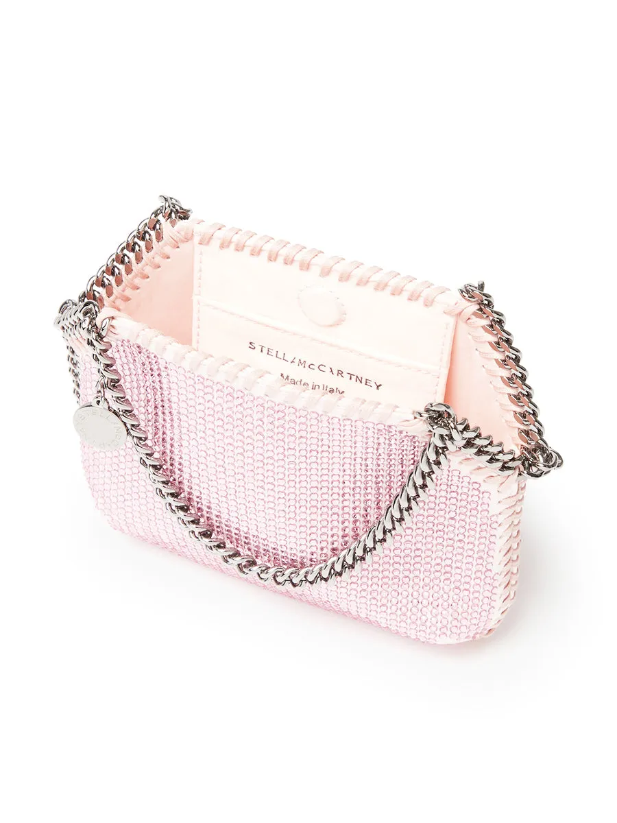 Falabella Crystal Mini Shoulder Bag in Rose
