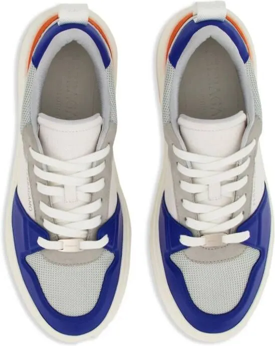 Ferragamo panelled low-top sneakers Grey