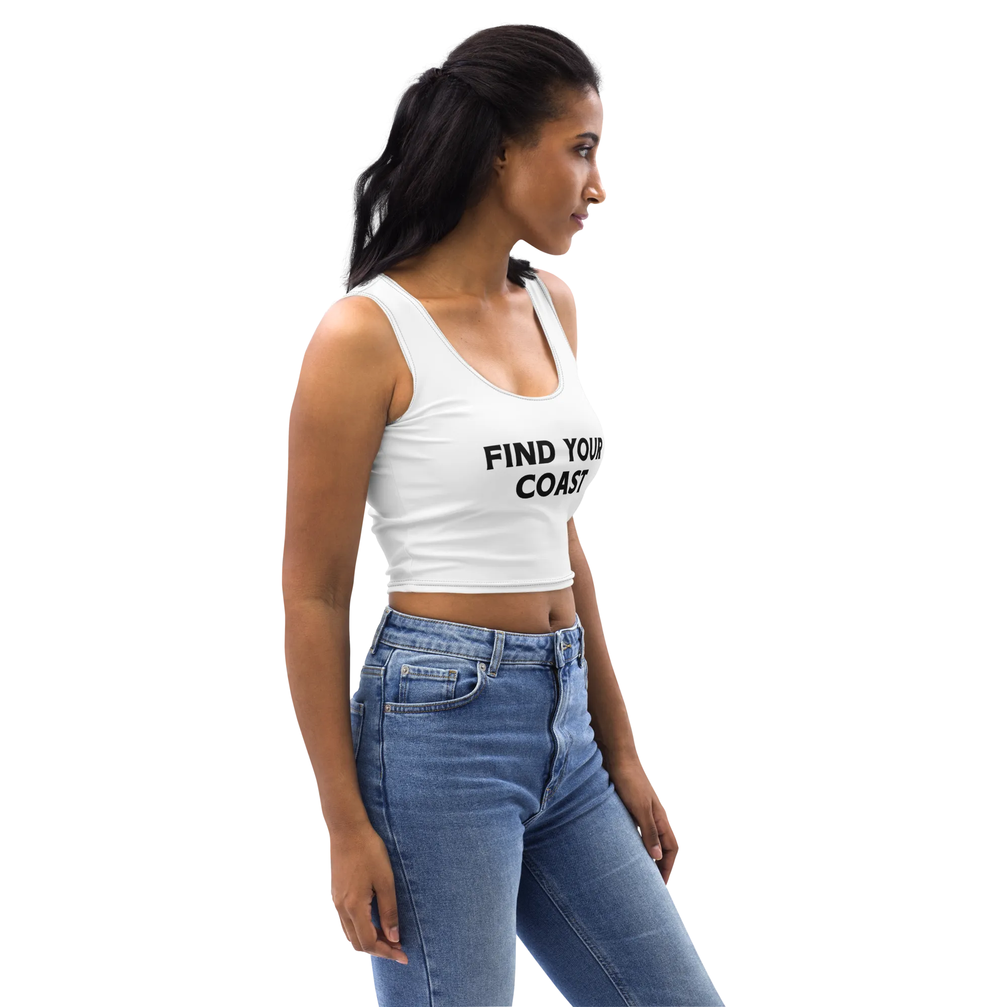 Find Your Coast Cropped Tank Top