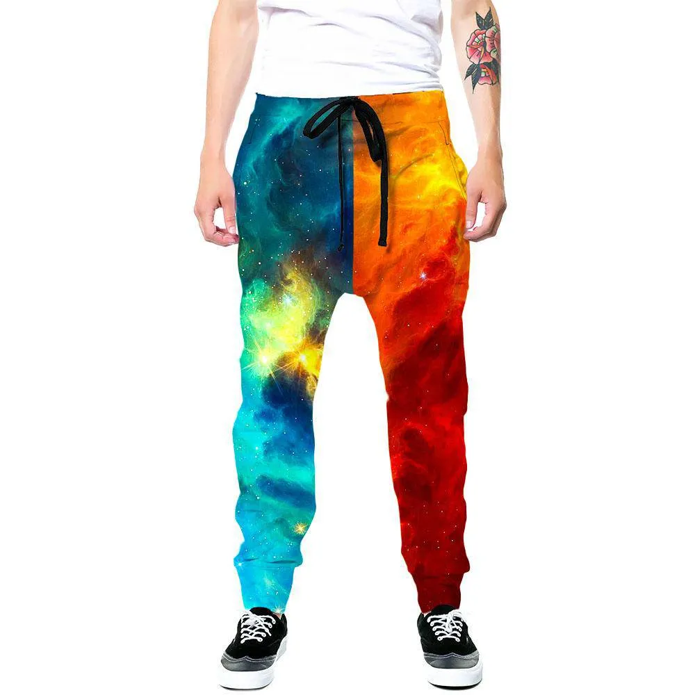 Fire and Ice Galaxy Hoodie and Joggers with PM 2.5 Face Mask Combo