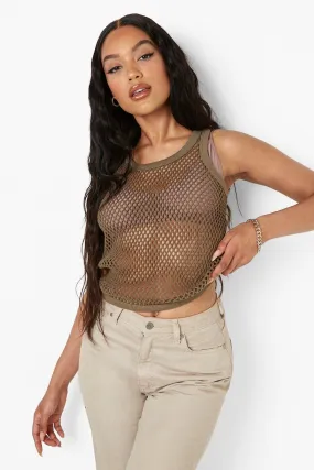 Fishnet Tank Top Top
