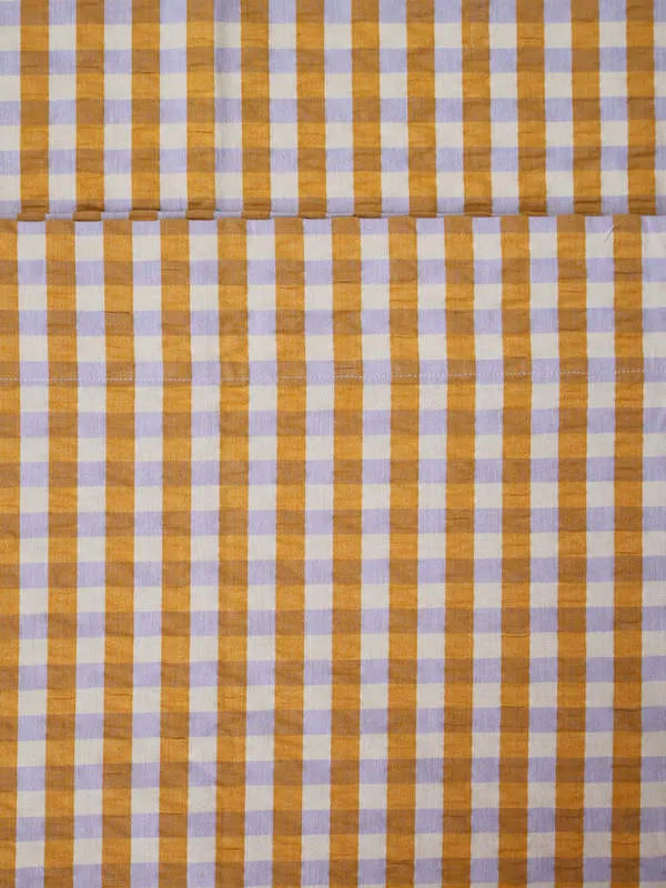 Flat Sheet - Mango Seersucker