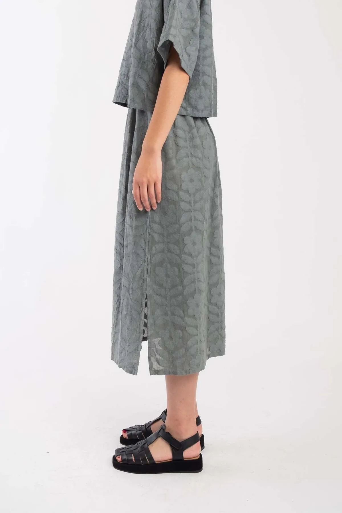 Floral Jacquard Skirt