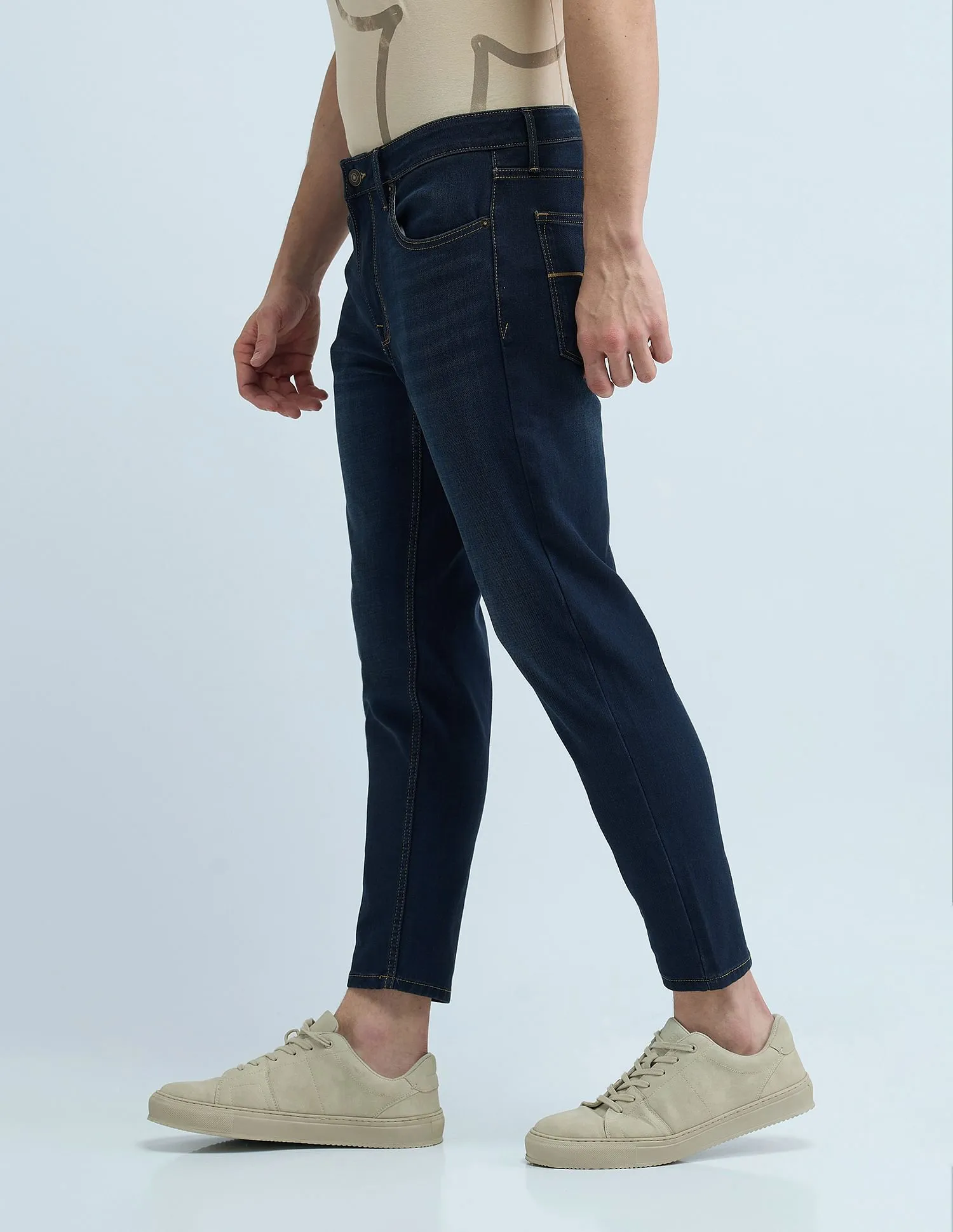 Flying Machine Mankle Relaxed Tapered Drop Crotch Jeans