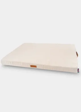 Foam Mattress Dog Bed - Beige Herringbone