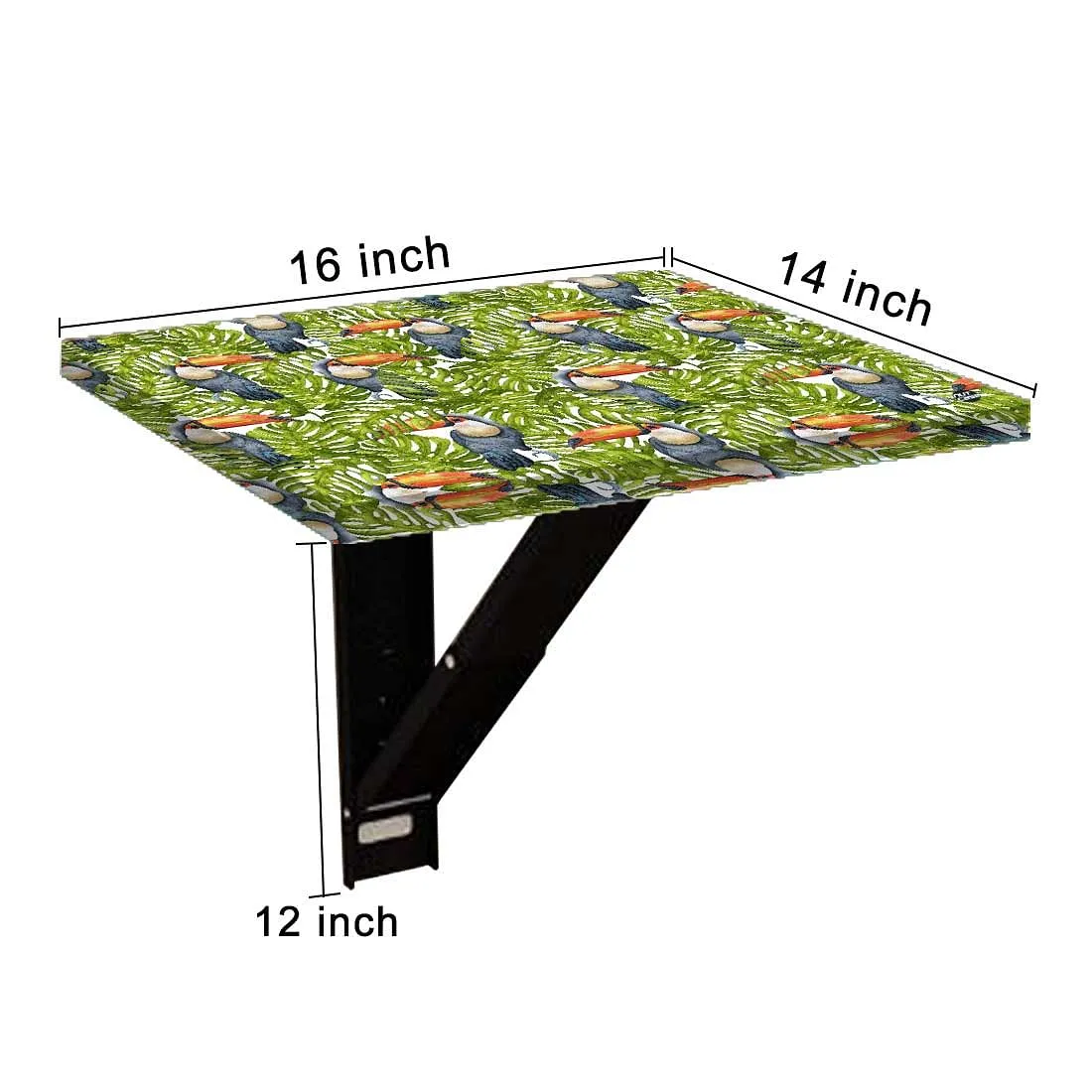 Folding Mounted Side Table For Bedroom- Birds
