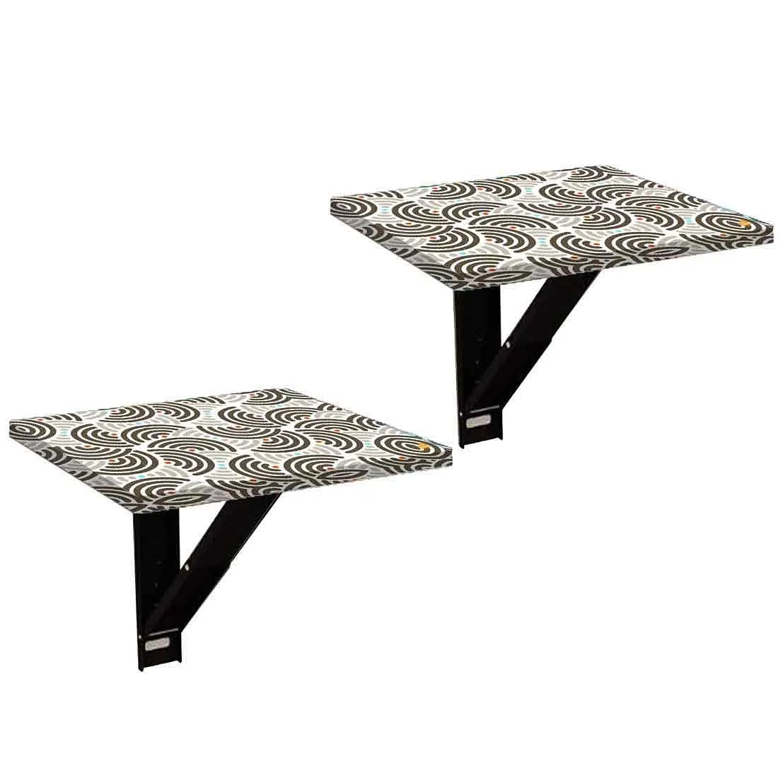 Folding Wall Hanging side Table - Half Circle Pattern