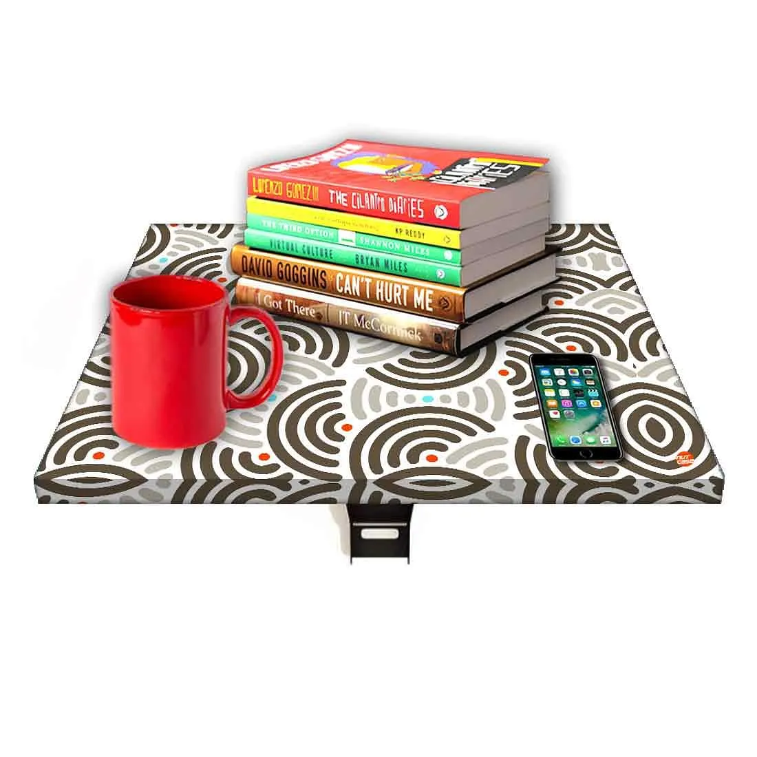 Folding Wall Hanging side Table - Half Circle Pattern