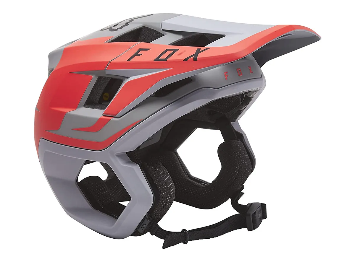 Fox Racing Dropframe Pro MTB Helmet - Sideswipe - Light Gray - 2021