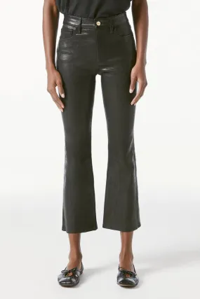Frame Le Crop Mini Boot Leather Washed Black