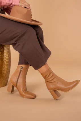 Free People Sienna Ankle Boot in Cognac