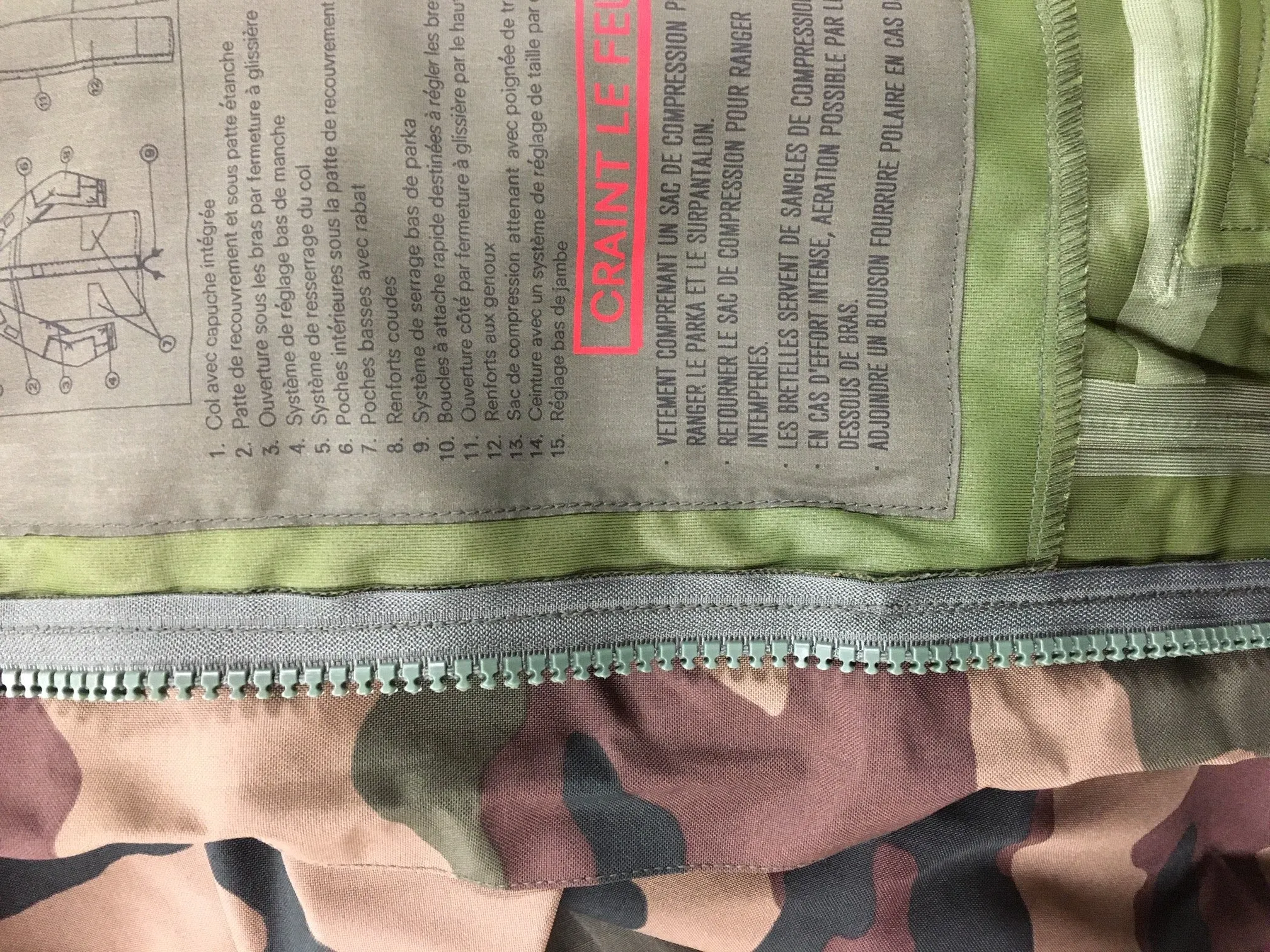 French Army - Woodland CCE Camo Gore-tex Jacket - Super Grade