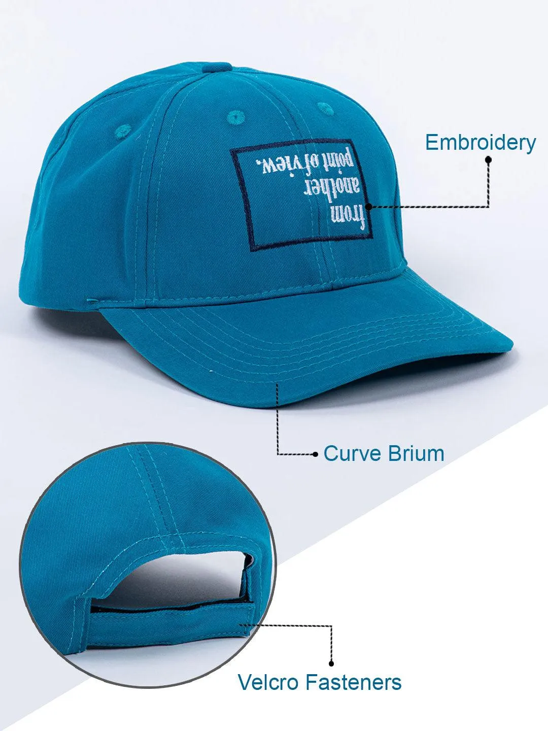 From Another Point Of View Ocean Blue Free Size Unisex Baseball Caps