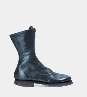 Front Zip Boot - Blue Foil