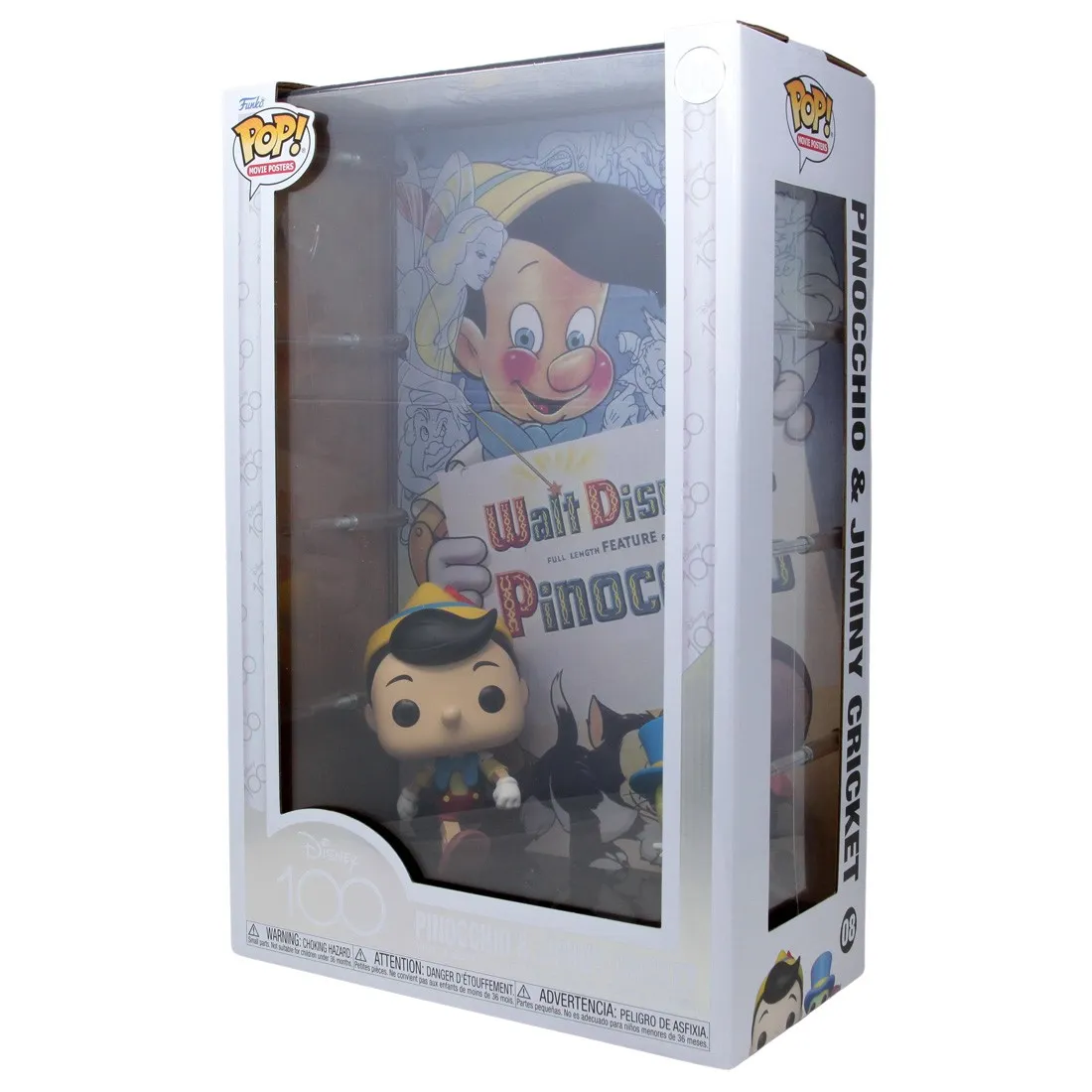 Funko POP Movie Poster Disney - Pinocchio And Jiminy Cricket (tan)